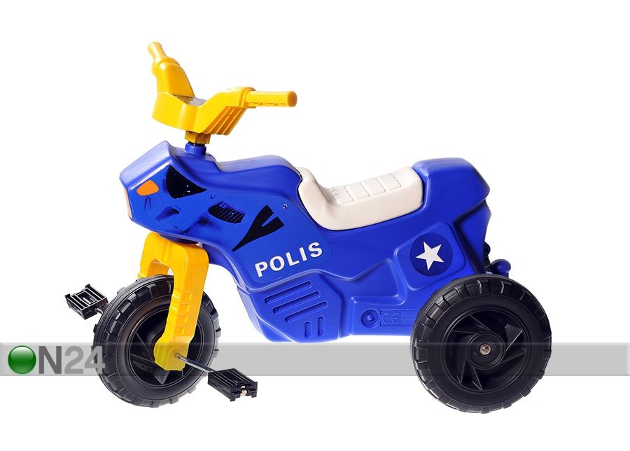 Детский мотоцикл с педалями "Полиция" увеличить