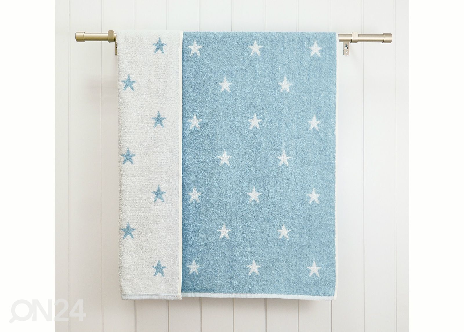 Детское махровое полотенце Stars 70x120 cm, синий увеличить