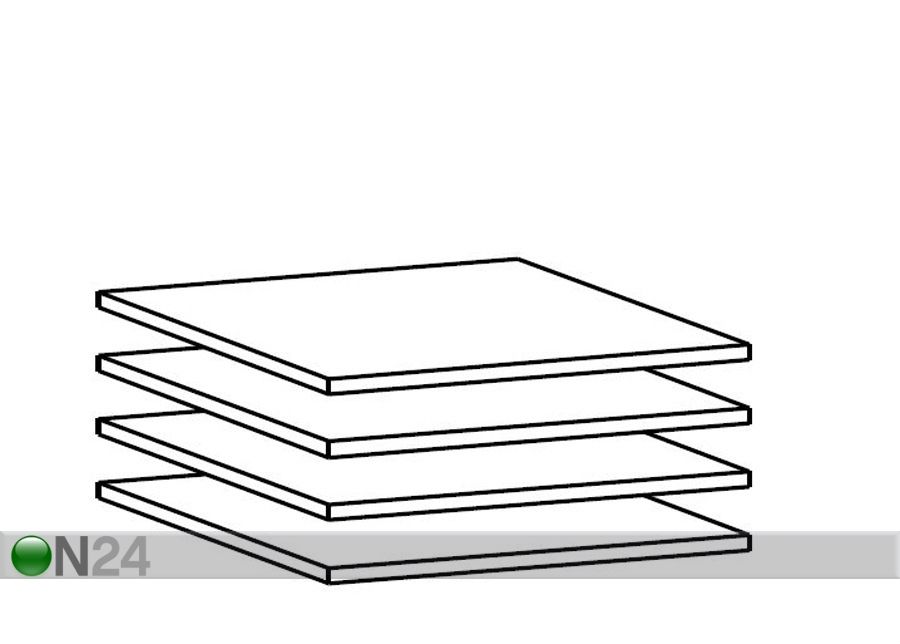 Дополнительные полки для 50 см шкафа, 4 шт увеличить