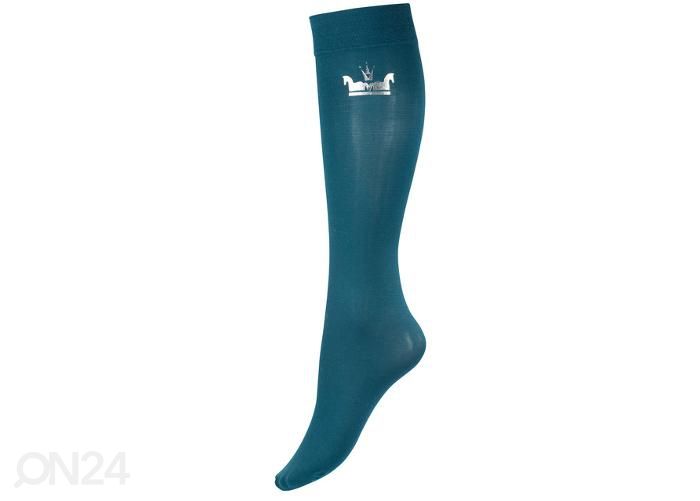 Женские носки для верховой езды тонкие 39-41, зеленый/ серебристый увеличить