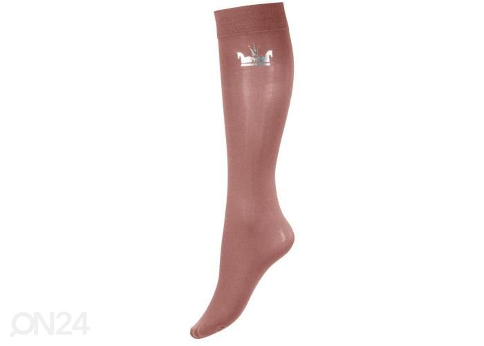 Женские носки для верховой езды тонкие 39-41, тeмно-розовый / серебристый увеличить