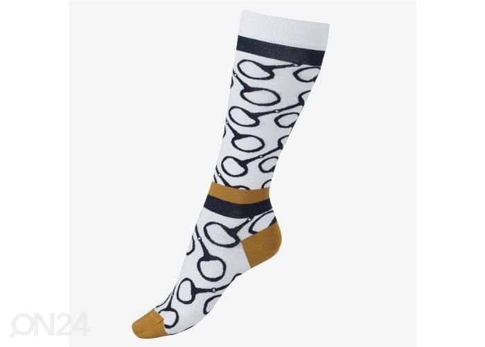Женские носки для верховой езды jacquard knit 36-38, белый/ темно-синий увеличить