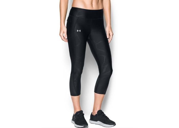 Женские рейтузы для бега Under Armour Fly By Printed Capri 3/4 W 1297934-011 увеличить