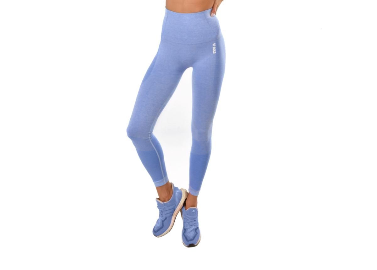 Женские тренировочные рейтузы Boco Wear Blue Melange Push Up увеличить