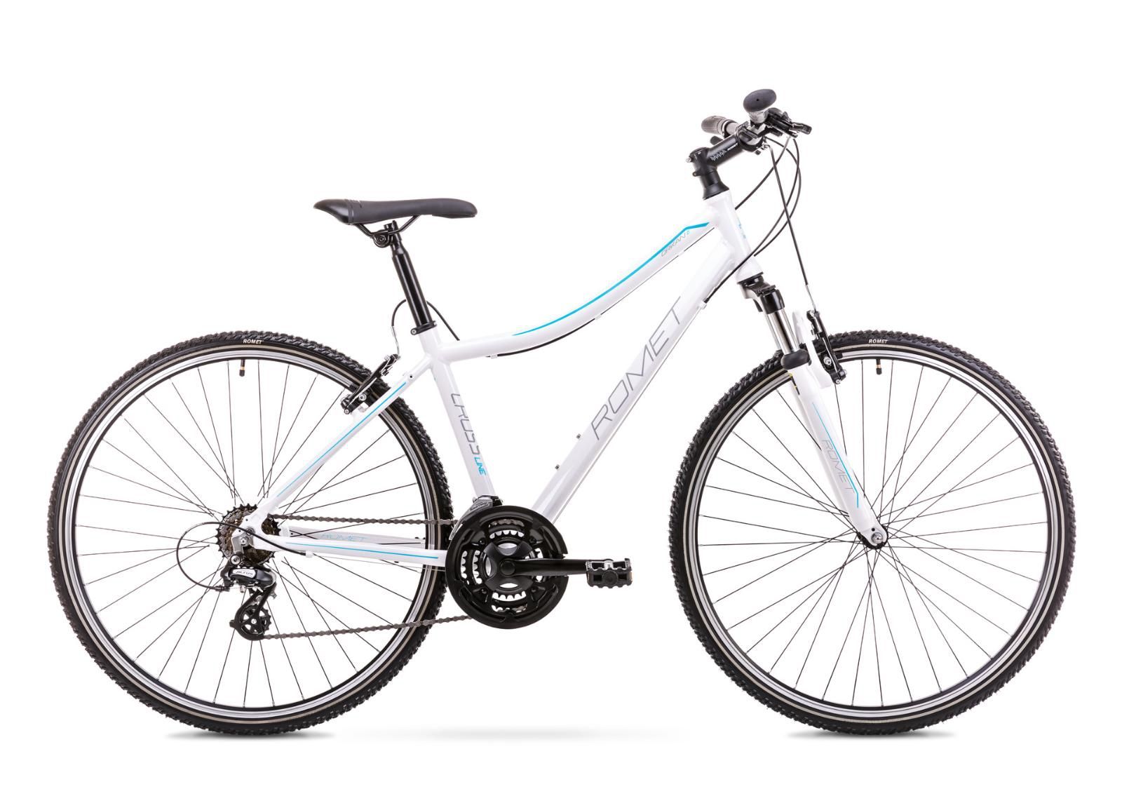 Женский гибридный велосипед 15 S Rower ROMET ORKAN D белый увеличить