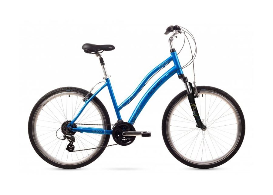 Женский городской велосипед 18 L ROMET BELECO синий увеличить