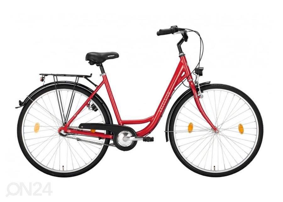 Женский городской велосипед 28 дюймов Excelsior Road Cruiser красный увеличить