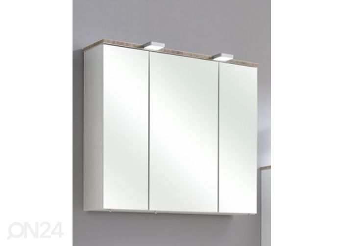 Зеркальный шкаф с LED-освещением 34, 80cm увеличить