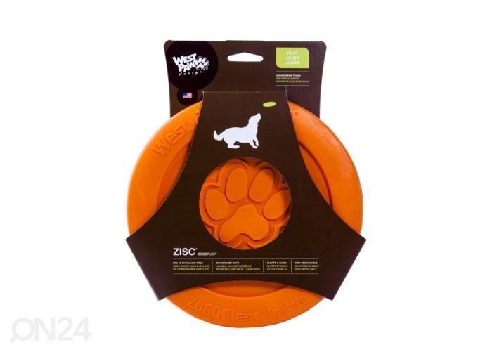 Игрушка для собак летающая тарелка zisc 16 см оранжевая увеличить