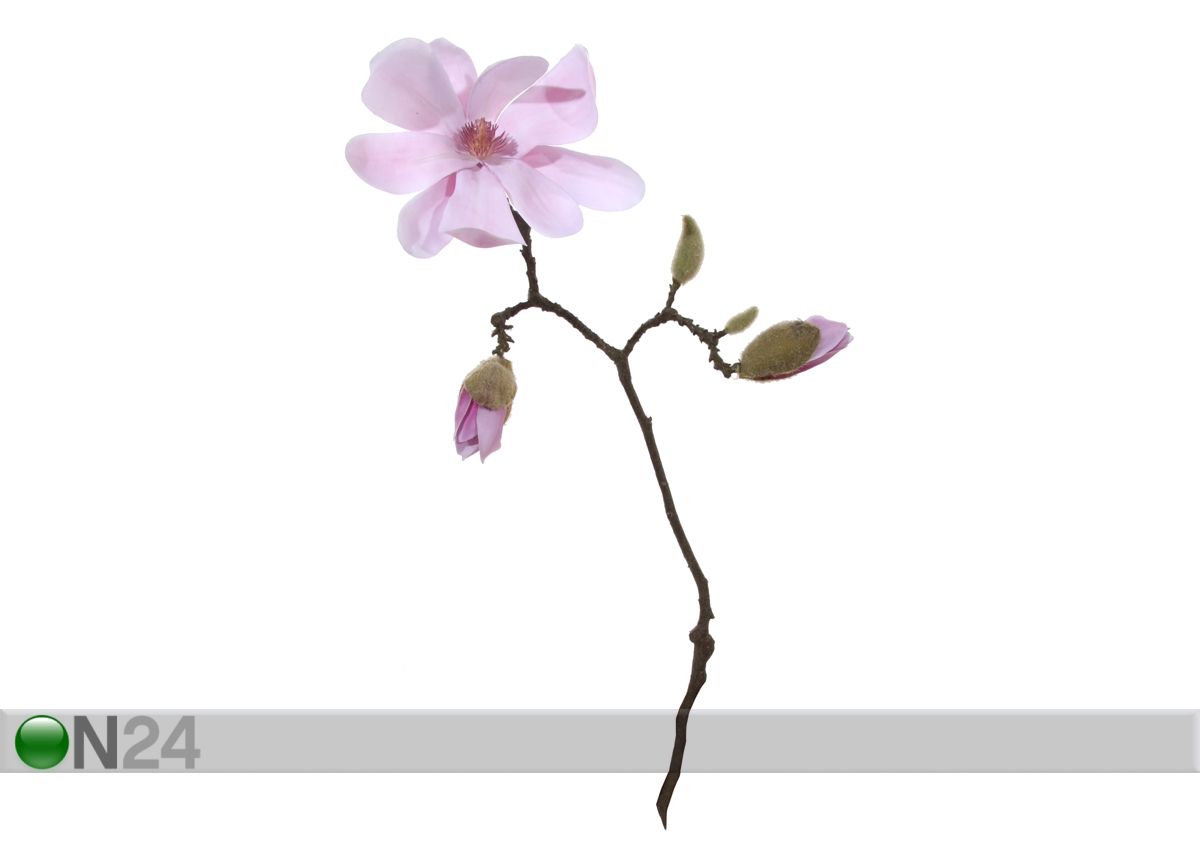 Искусственный цветок Магнолия розовая ветка 50 cm увеличить