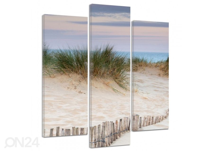 Картина из 3-частей Fenced dunes 3D 90x80 см увеличить