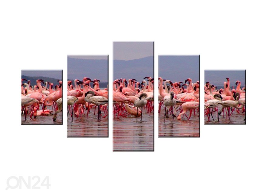 Картина из 5-частей Фламинго увеличить