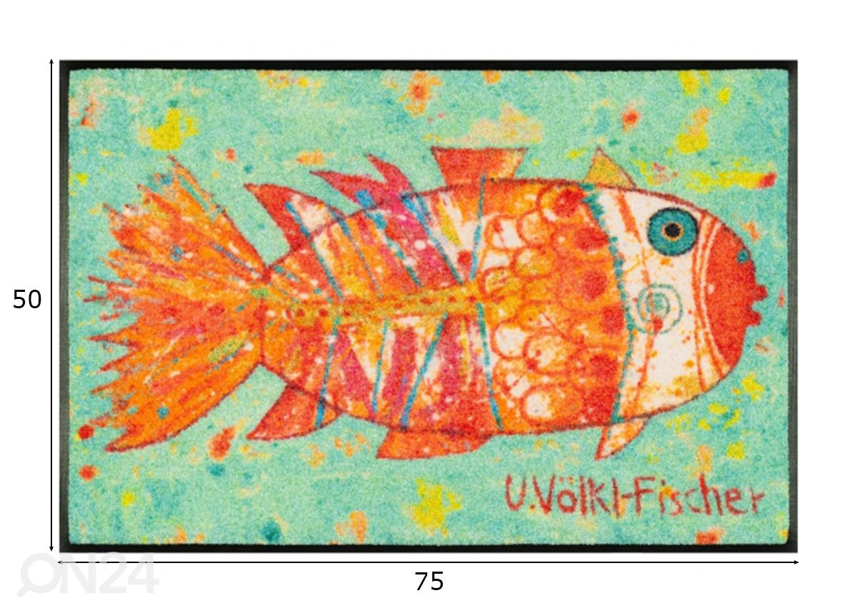 Ковер Funky Fish 50x75 см увеличить размеры