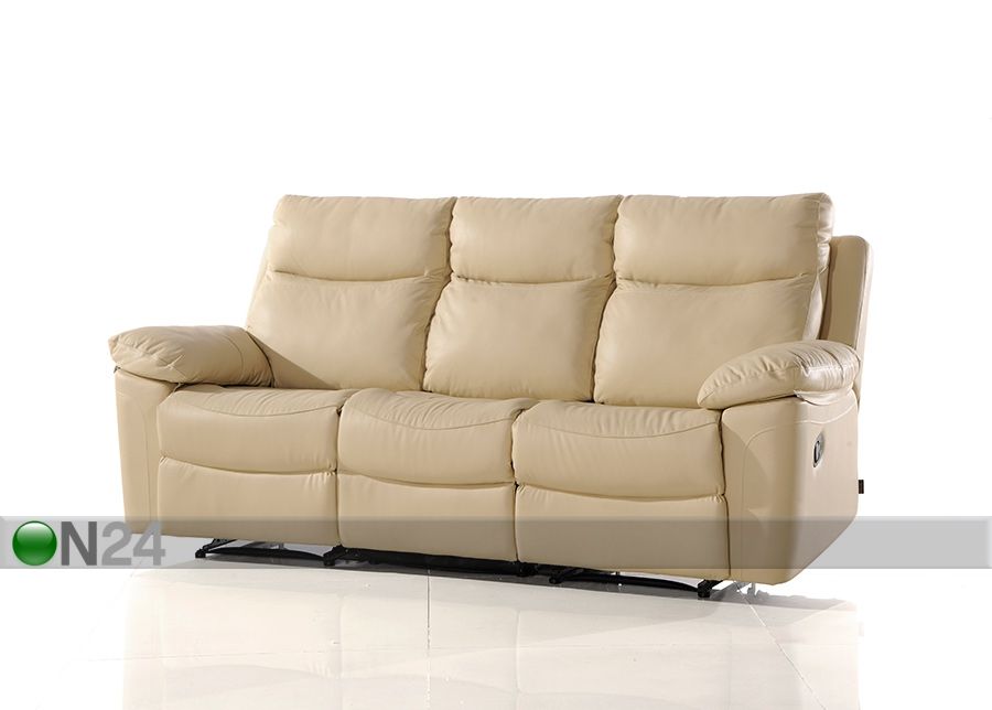 Кожаный 3-местный диван с механизмом подножки Uruguay увеличить