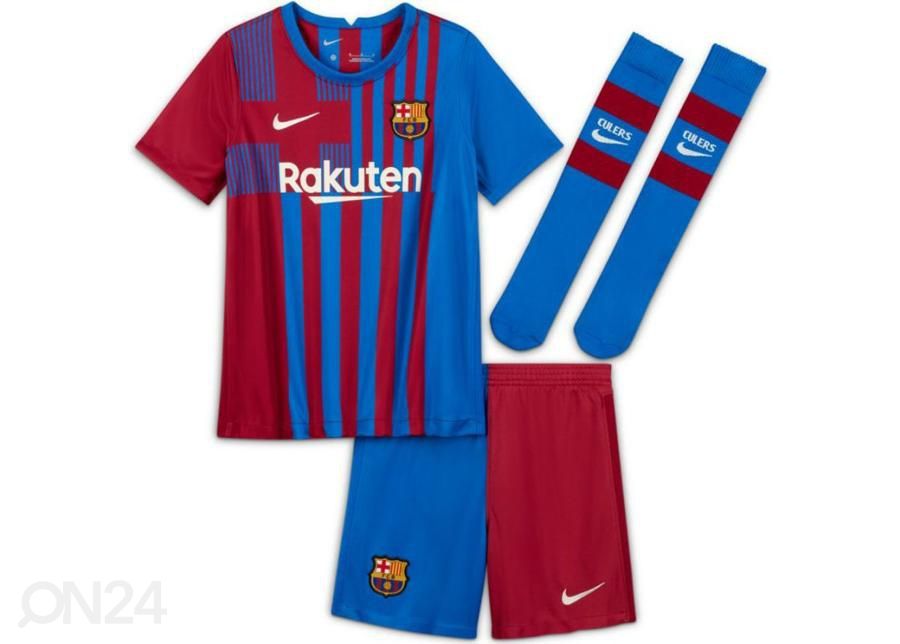 Комплект детской футбольной одежды Nike FC Barcelona 2021/22 увеличить