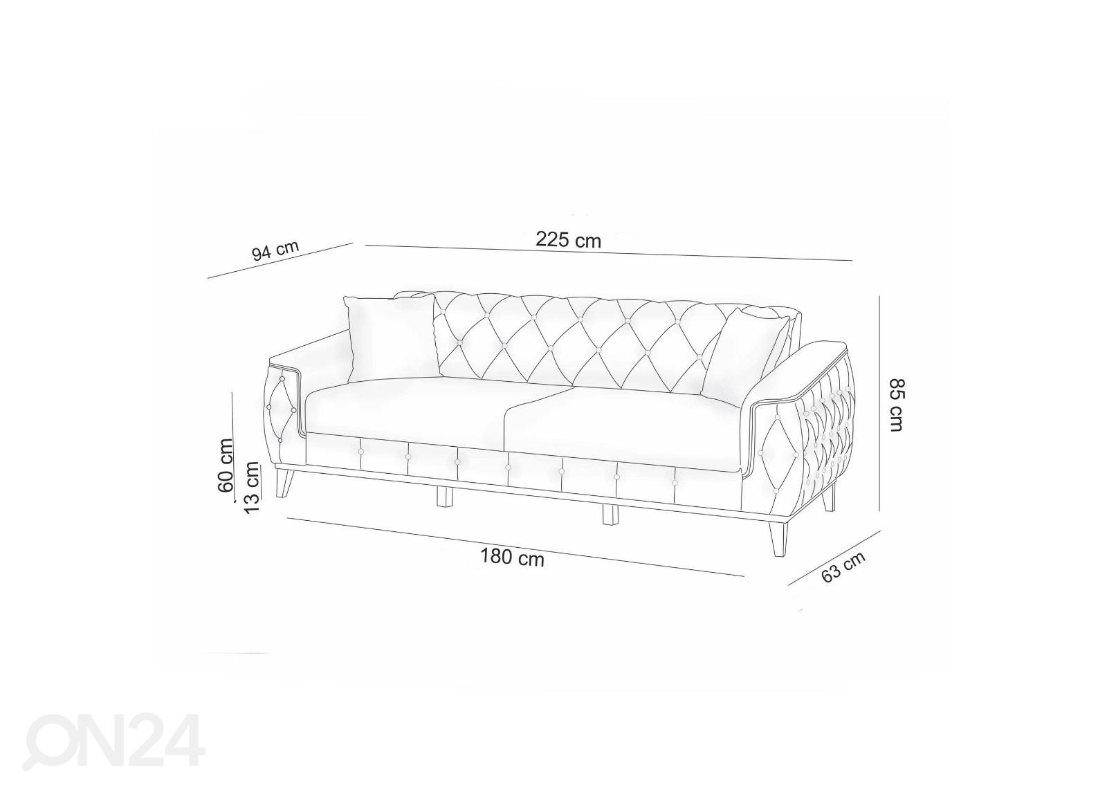 Комплект диванов увеличить размеры
