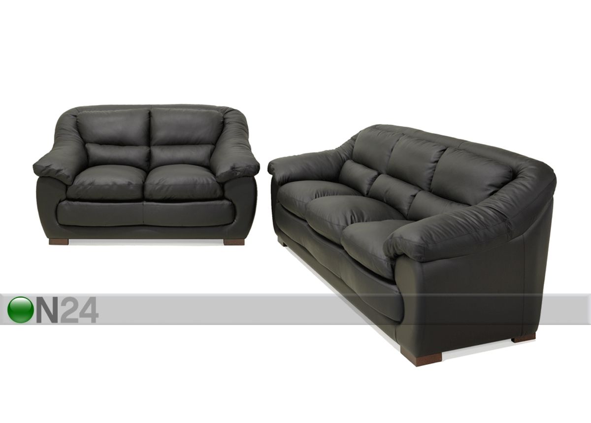 Комплект кожаных диванов Gotland 3+2 увеличить