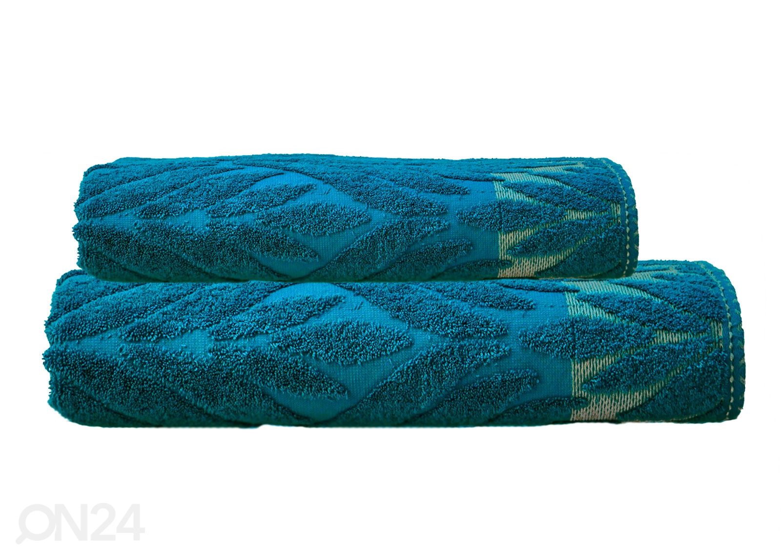 Комплект махровых полотенец Flora 2 шт, морской зелёный увеличить