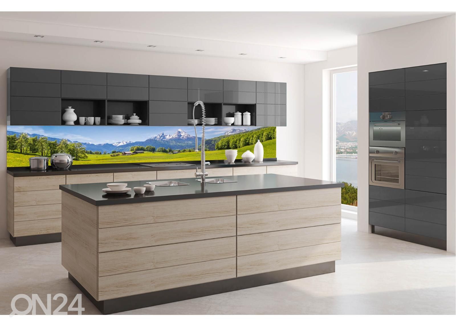 Кухонный фартук Idyllic Alpine view 180x60 см увеличить