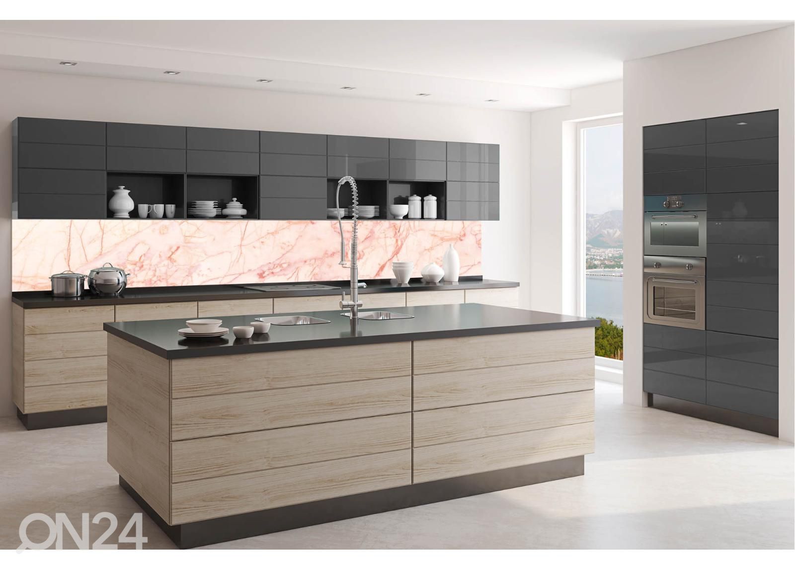 Кухонный фартук Rose gold marble 180x60 см увеличить