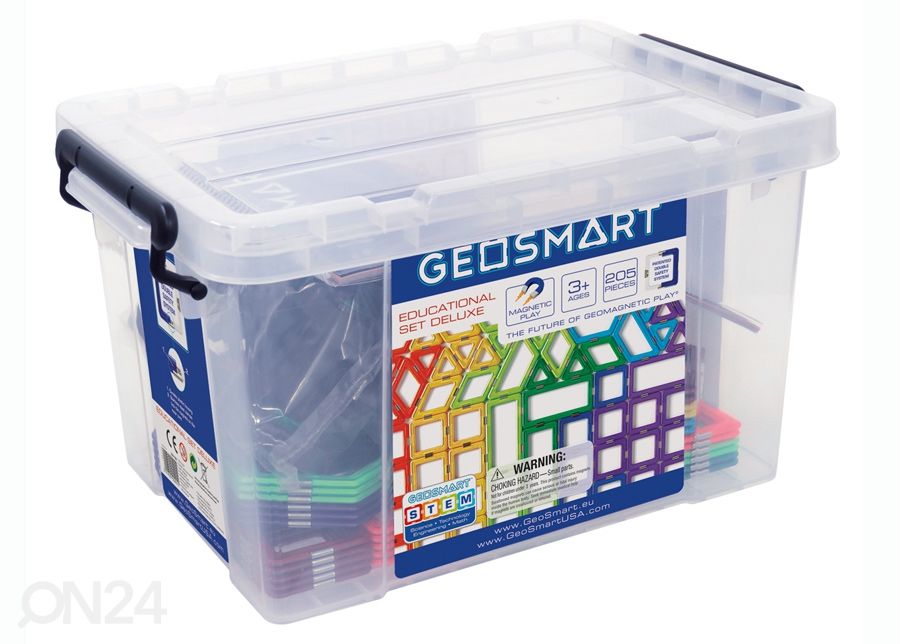 Магнитный конструктор Учебный комплект Delux GeoSmart 205 деталей увеличить