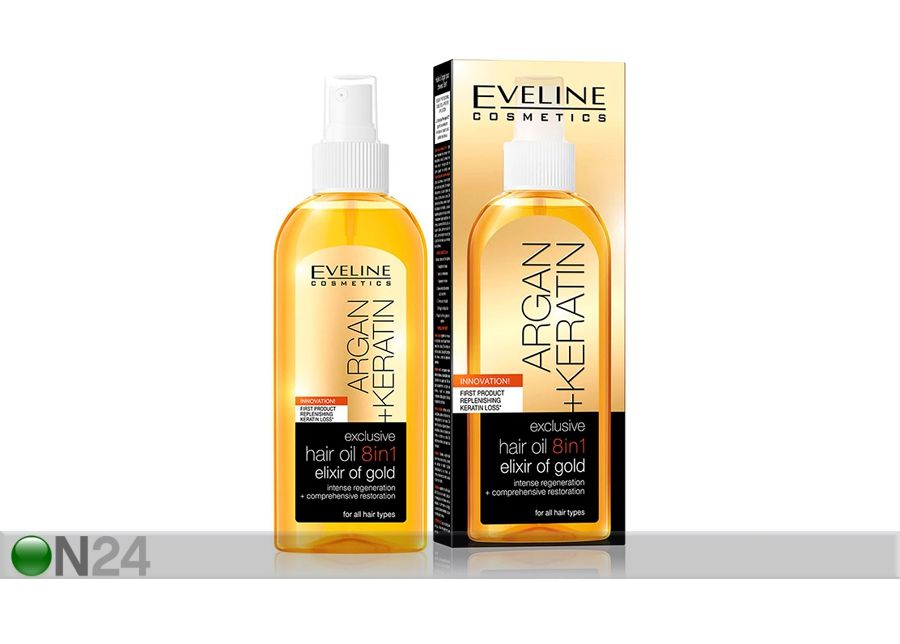 Масло для волос с кератином и аргановым маслом Eveline Cosmetics 150 мл увеличить