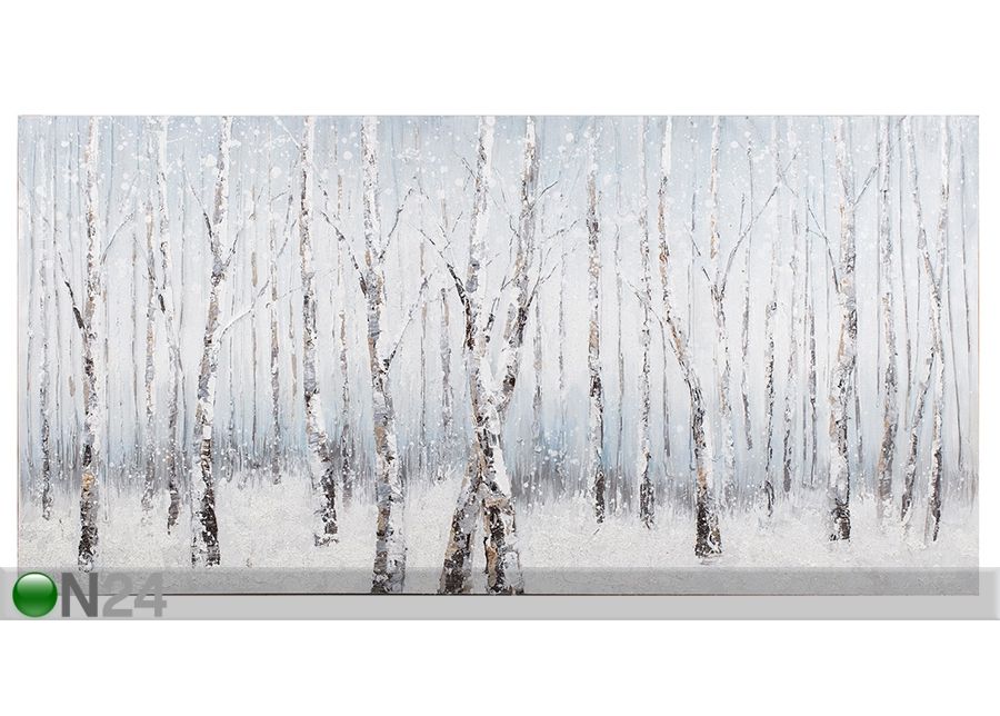 Масляная картина Березовый лес 70x140 cm увеличить