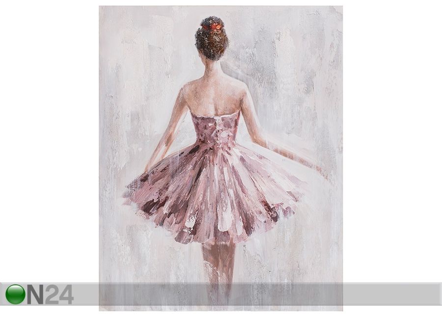 Масляная картина Женщина в розовом платье 80x100 cm увеличить