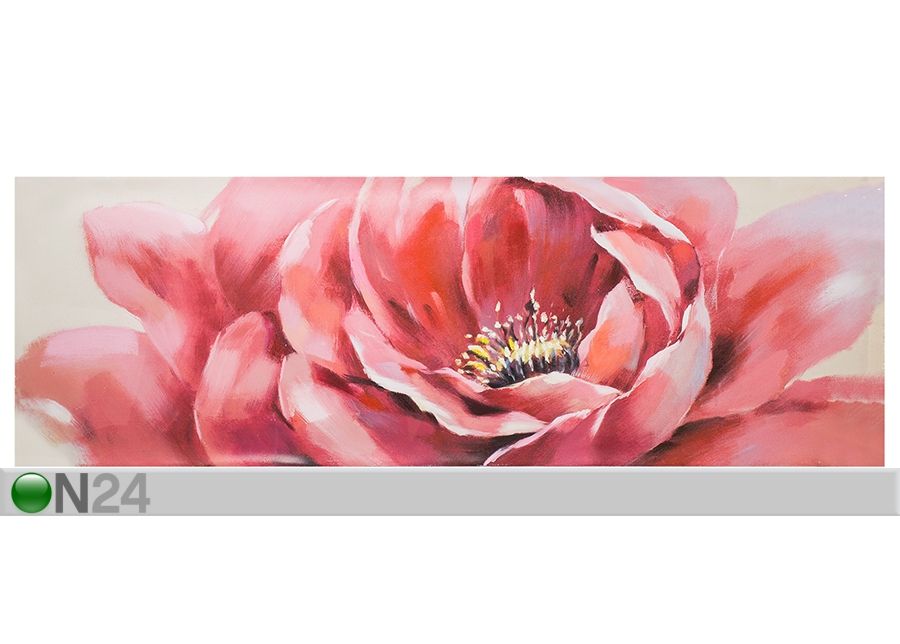 Масляная картина "Розовый цветок" 50x150 cm увеличить