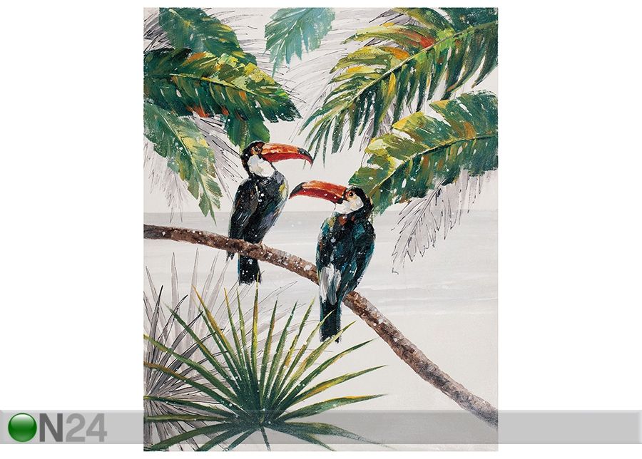 Масляная картина Тропические птицы 80x100 cm увеличить