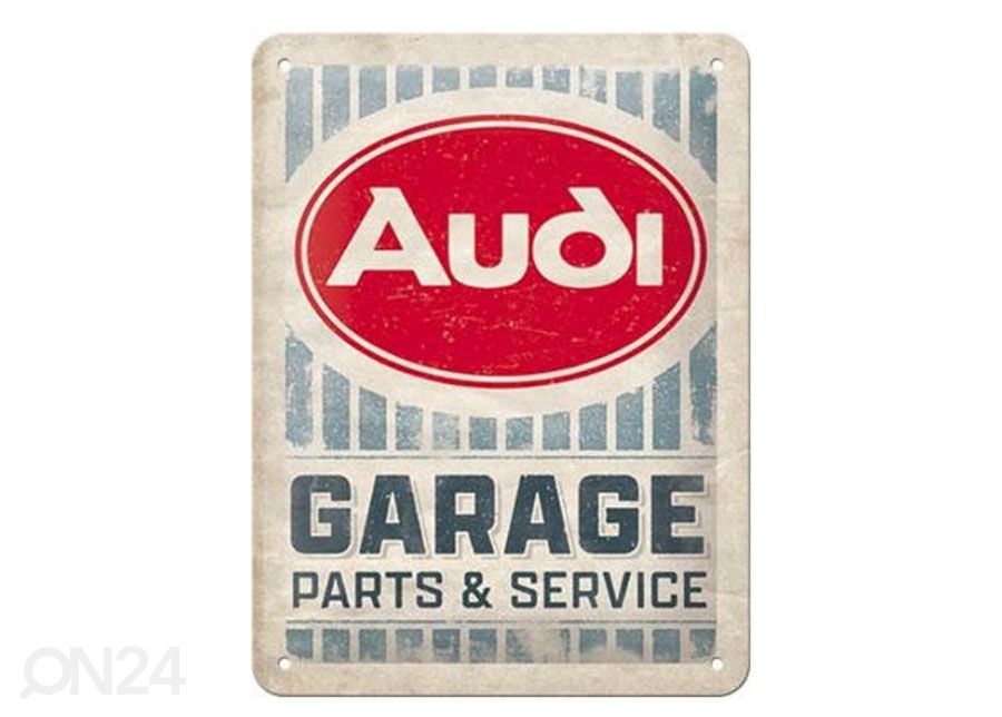 Металлический постер в ретро-стиле Audi - Garage 15x20 cm увеличить