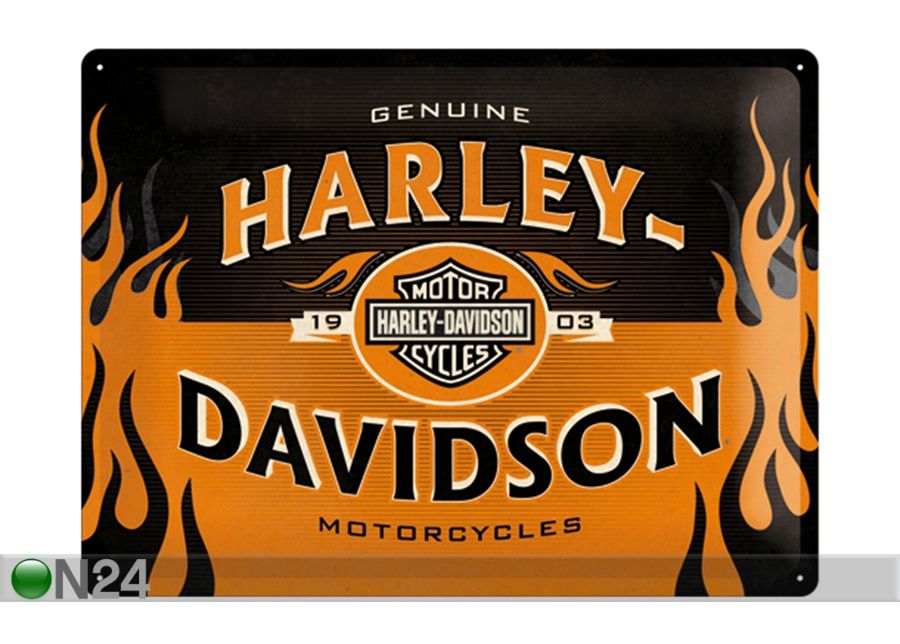 Металлический постер в ретро-стиле Harley-Davidson 1903 logo 30x40 см увеличить