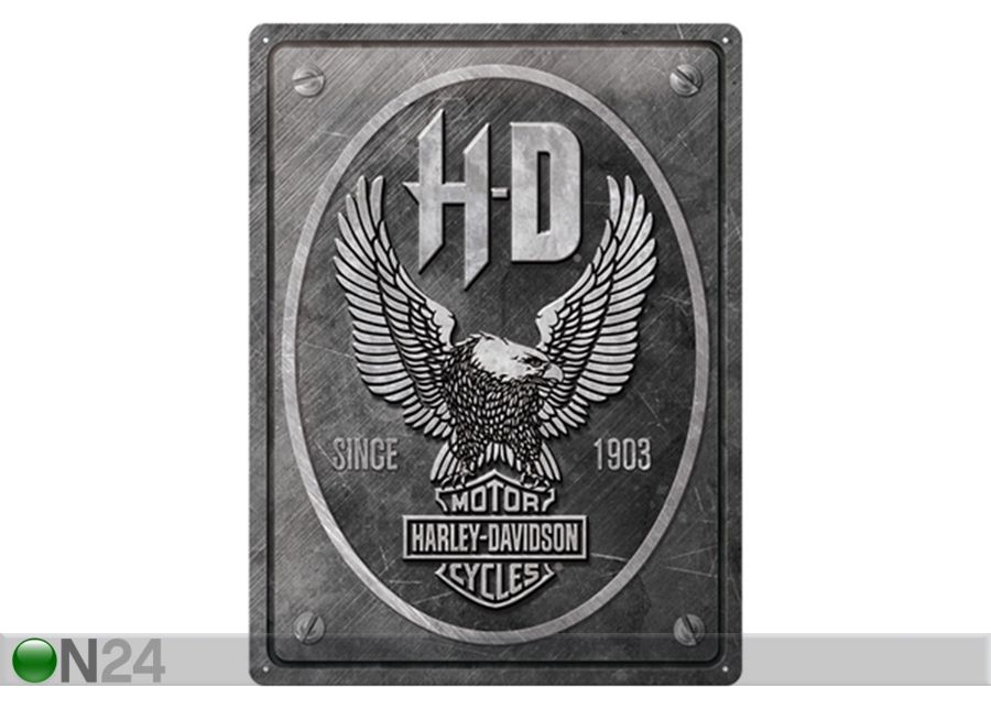 Металлический постер в ретро-стиле Harley-Davidson - Metal Eagle 30x40 см увеличить