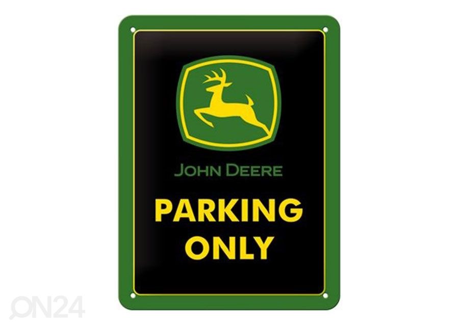 Металлический постер в ретро-стиле John Deere Parking Only 15x20 cm увеличить