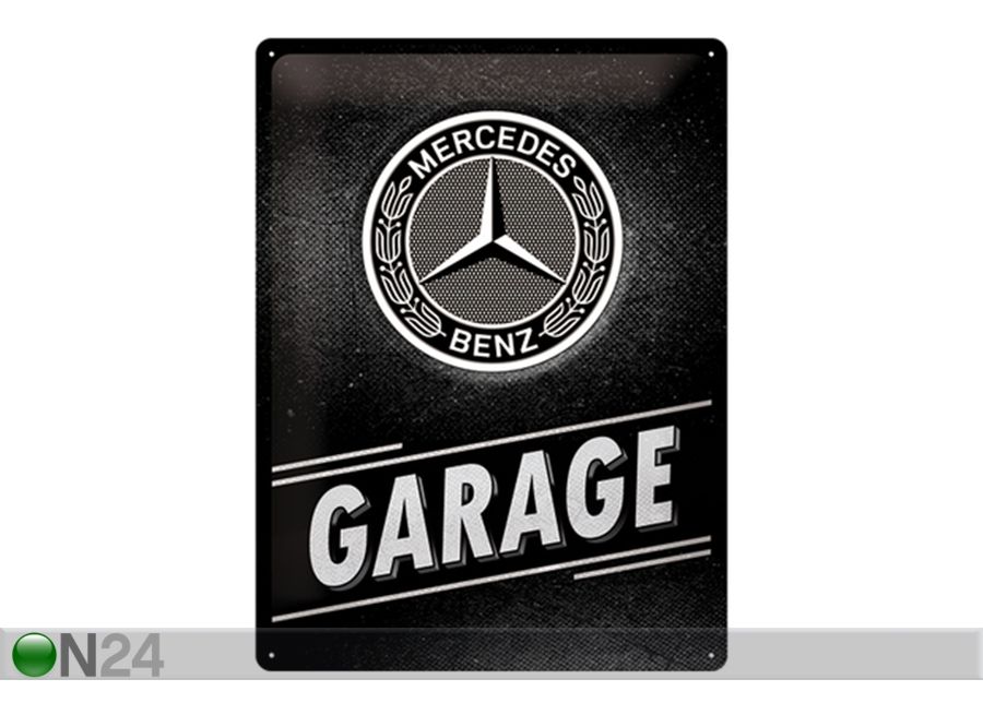 Металлический постер в ретро-стиле Mercedes-Benz - Garage 30x40 см увеличить