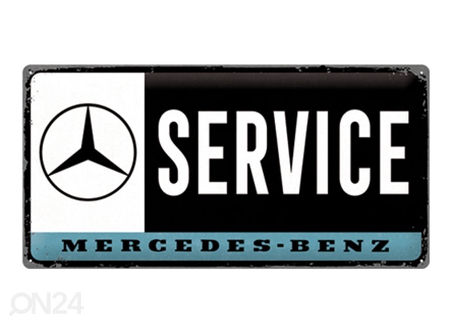 Металлический постер в ретро-стиле Mercedes-Benz - Service 25x50 см увеличить
