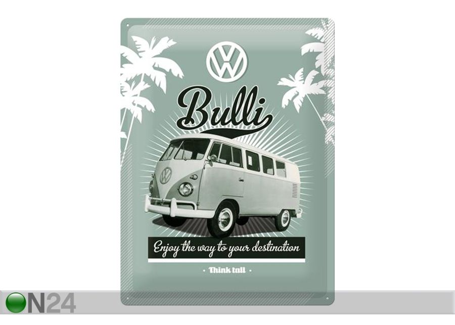 Металлический постер в ретро-стиле VW Bulli 30x40 см увеличить