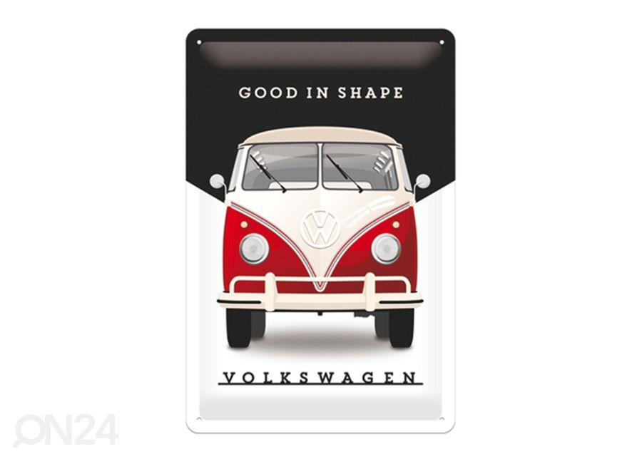 Металлический постер в ретро-стиле VW Bulli Good in Shape 20x30 см увеличить