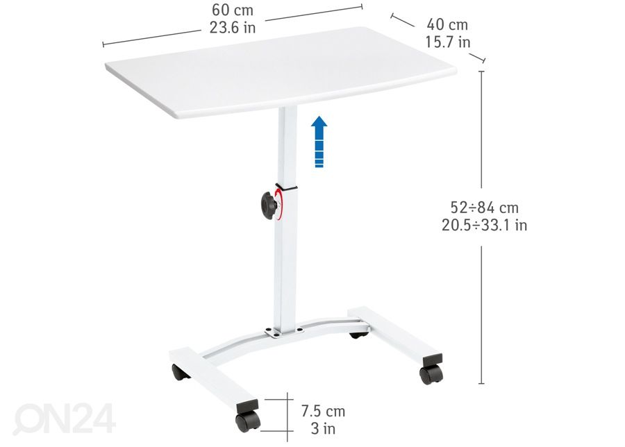 Мобильный столик для ноутбука Tatkraft Cheer увеличить размеры