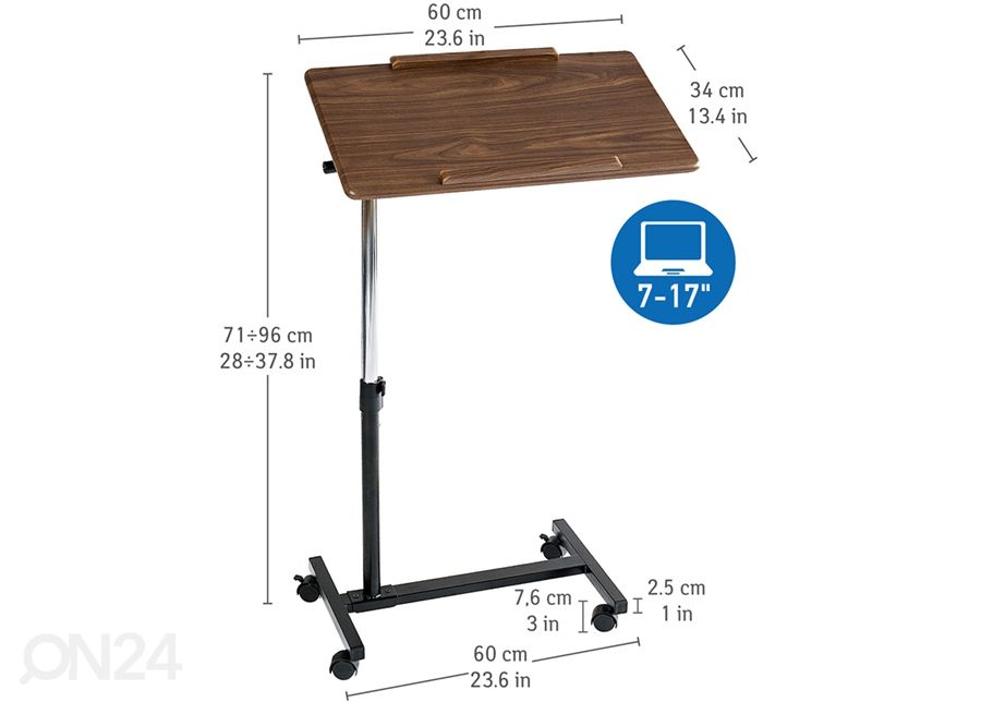 Мобильный стол для ноутбука Tatkraft Gain увеличить размеры