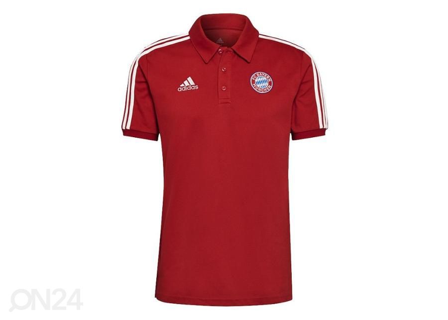 Мужская футбольная футболка Adidas FC Bayern 3-Stripes Polo увеличить
