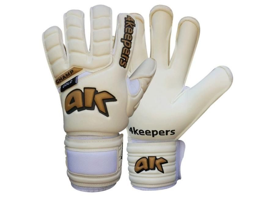 Мужские вратарские перчатки 4Keepers Champ Gold HB III M S494313+ чистящая жидкость увеличить
