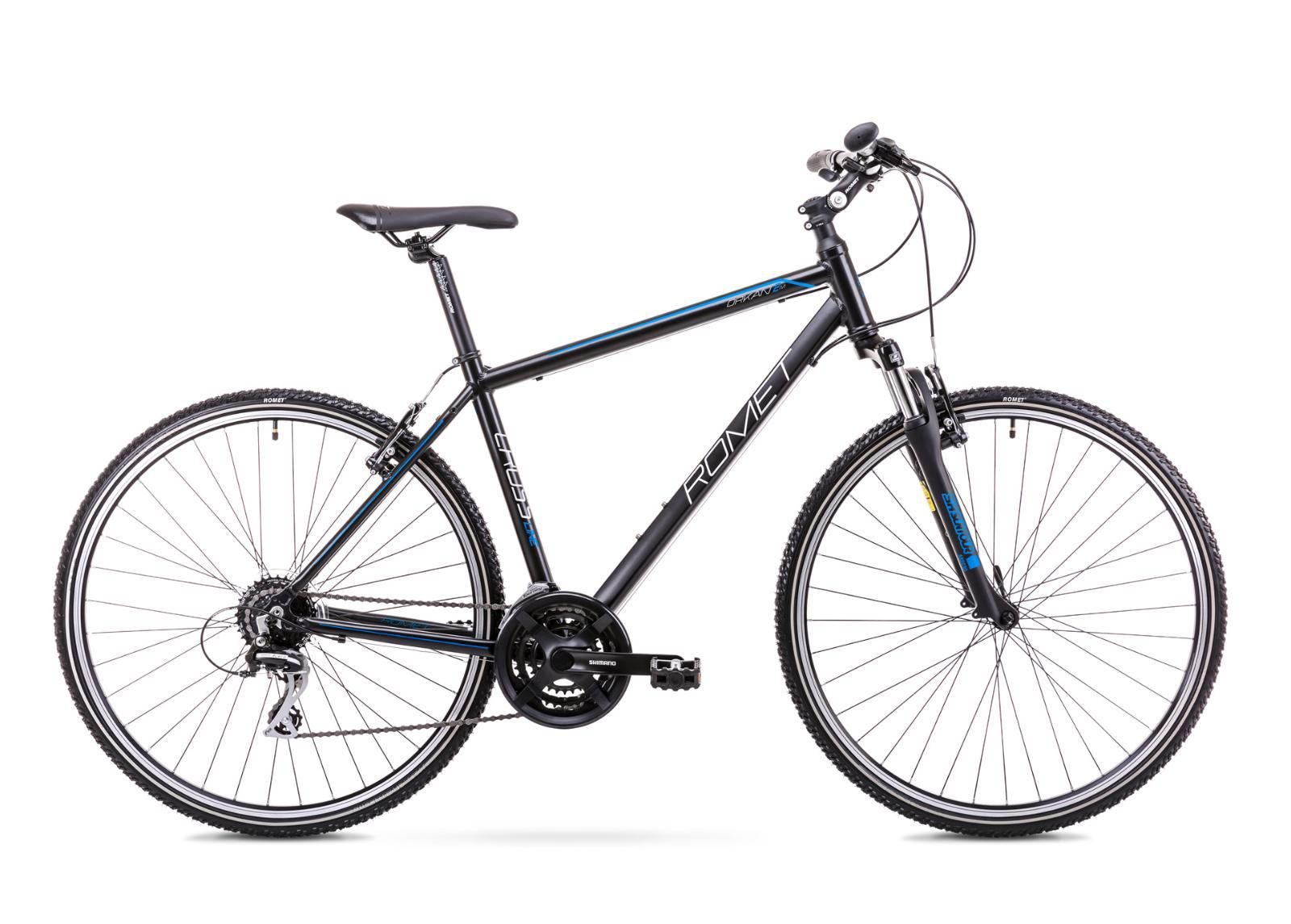 Мужской гибридный велосипед 21 L Rower ROMET ORKAN 2 M черно-синий увеличить