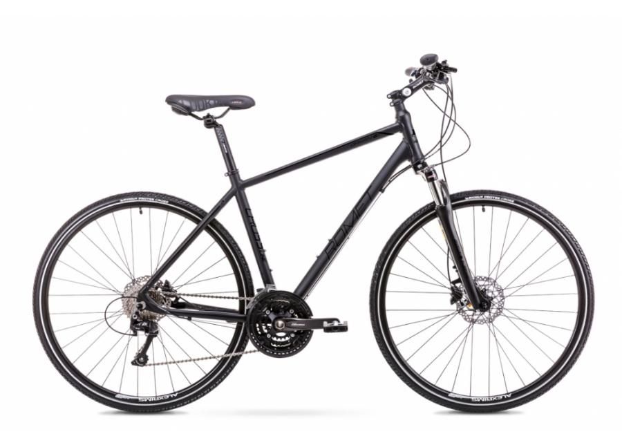 Мужской гибридный велосипед 21 L Rower ROMET ORKAN 6 M черный матовый увеличить