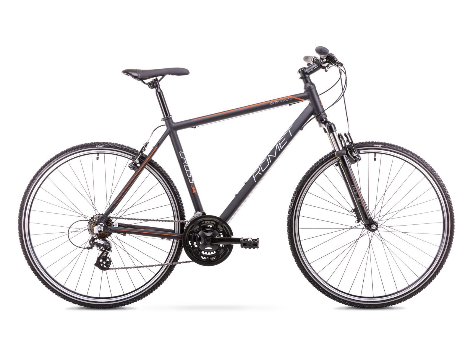 Мужской гибридный велосипед 21 L Rower ROMET ORKAN M черно-оранжевый увеличить