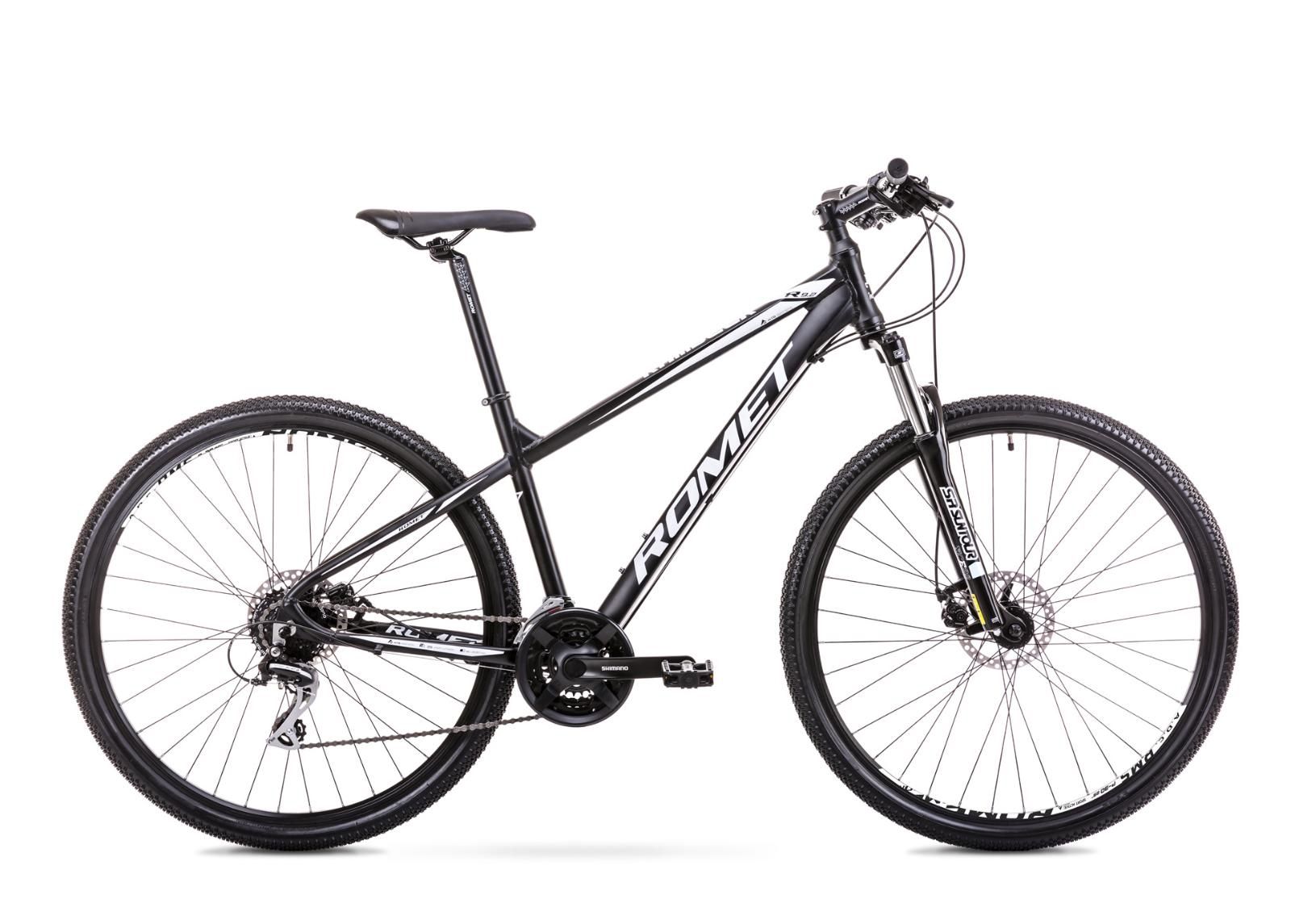 Мужской горный велосипед 17 M Rower ROMET RAMBLER R9.2 черно-белый увеличить