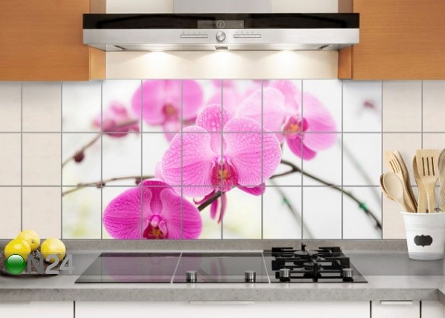 Наклейки на плитку Close-up of orchid 60x120 cm увеличить