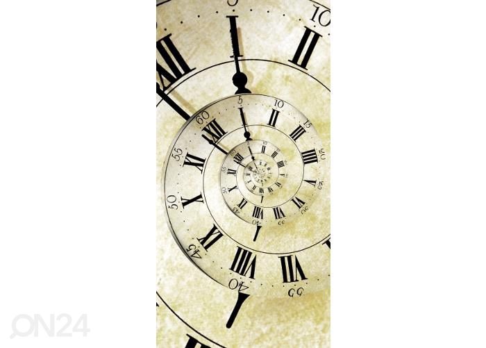 Напольная наклейка Spiral clock 85x170 см увеличить