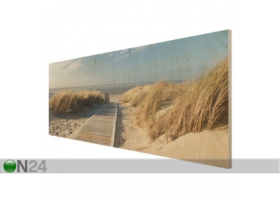 Настенная картина на древесине Baltic beach 40x100 см увеличить