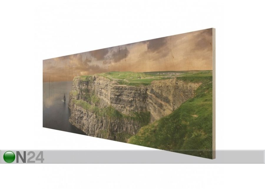 Настенная картина на древесине Cliffs of Mohee 40x100 см увеличить
